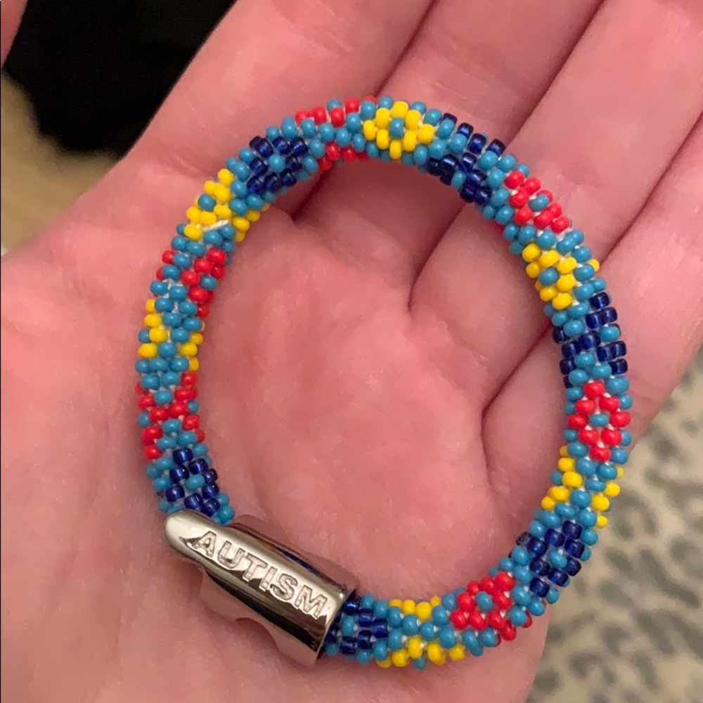 Kids Autism Awareness Beaded Bracelet